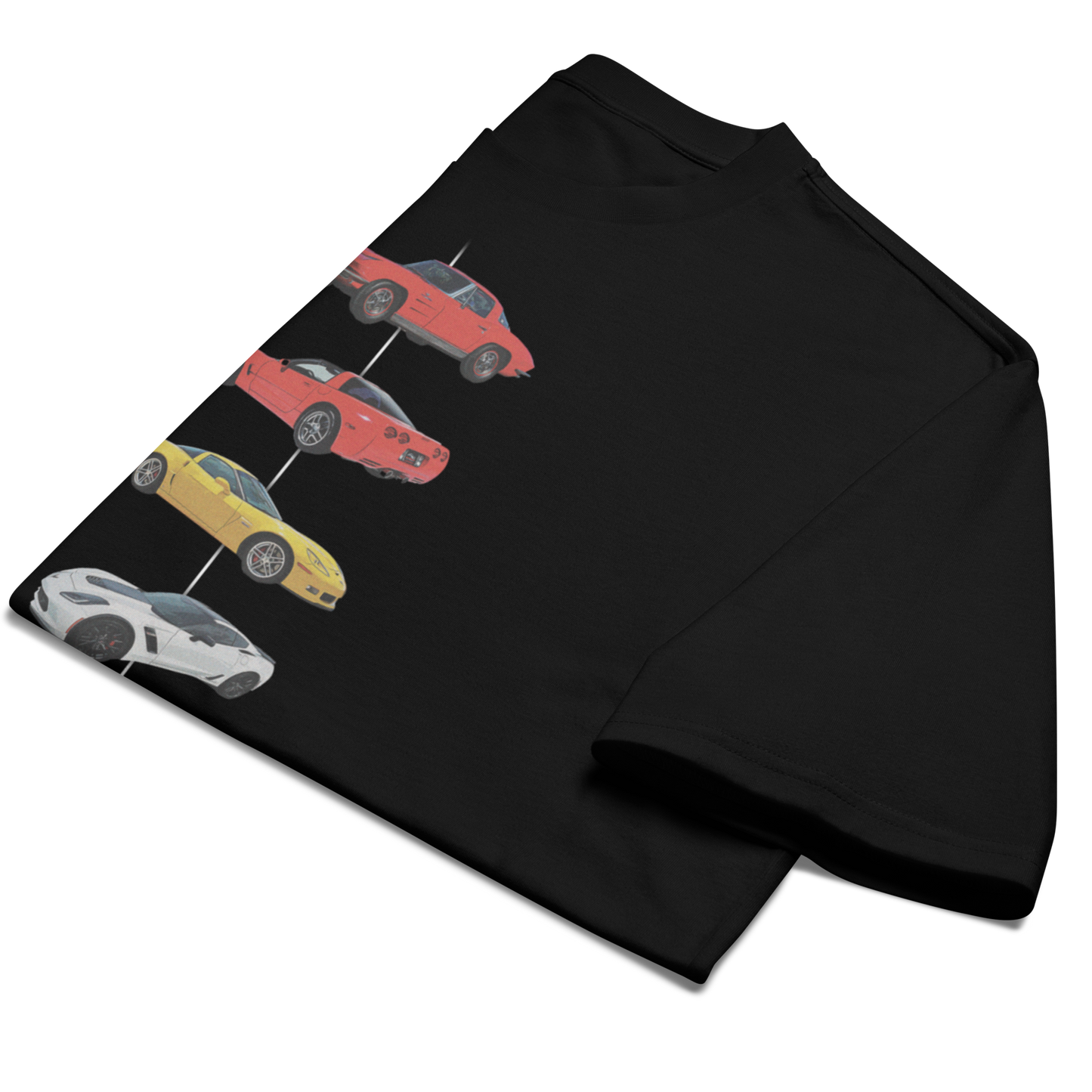 Corvettes Over Time Tee – Evolution of an Icon